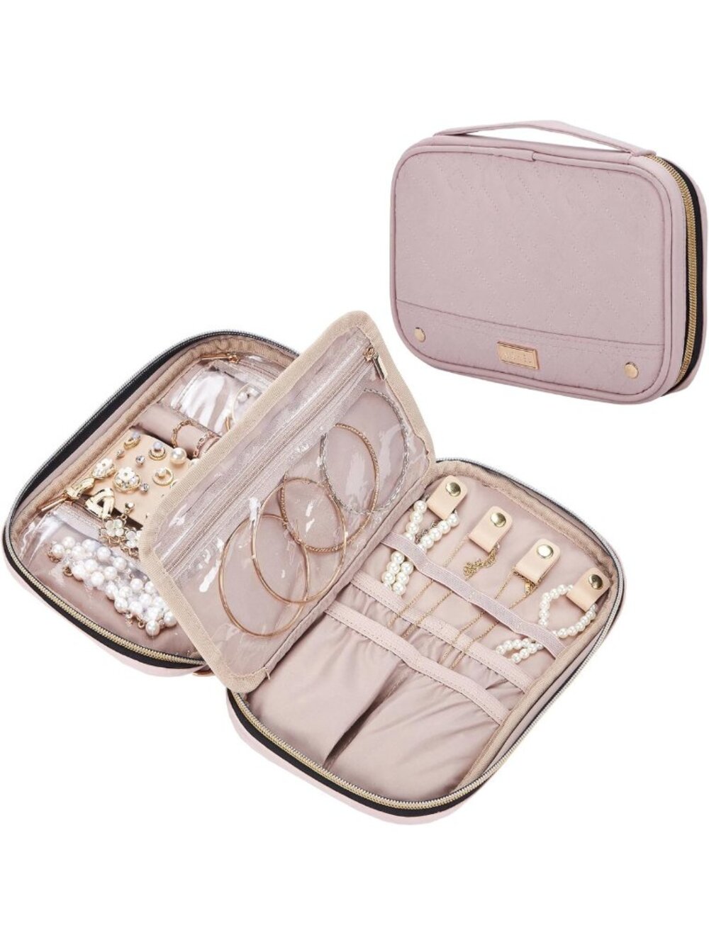 Travel Jewelry Organizer Case | Tangle-Free Necklace & Accessory Storage Bag